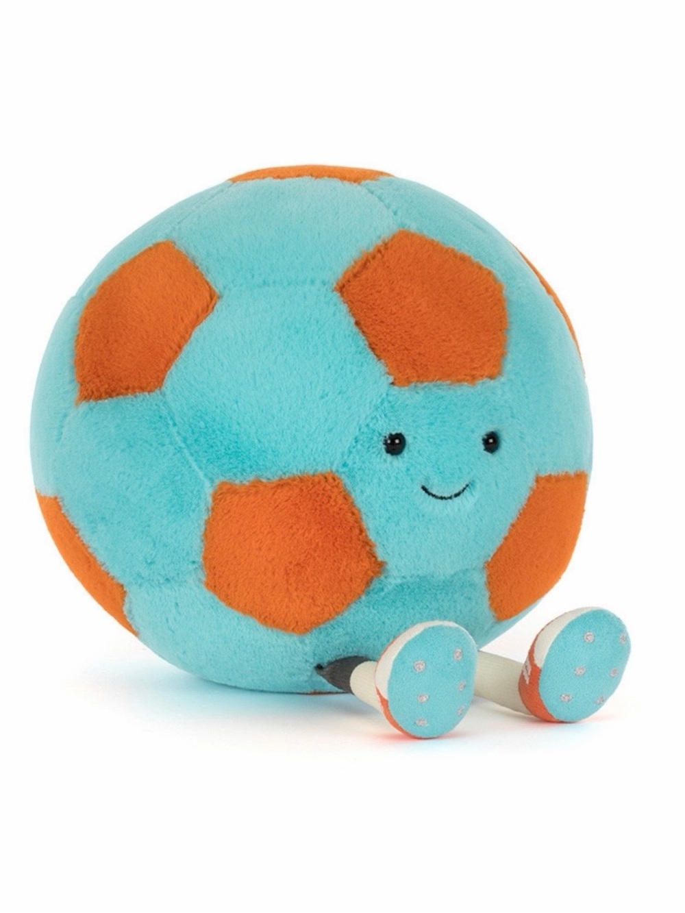 Jellycat Aqua & Orange Soccer Plush Buddy
